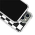 Black and White Checkered iPhone 15 Pro Clear Case